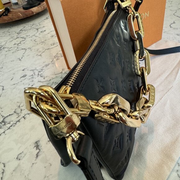 Lambskin Embossed Monogram Coussin BB Black - Picture 12 of 12